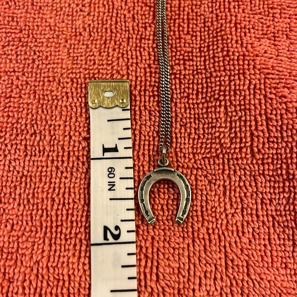 Vintage horseshoe pendant necklace - Picture 1 of 4